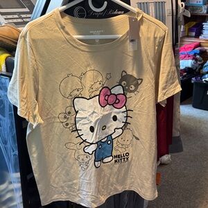 Hello Kitty Cream and Pink Kids Tee